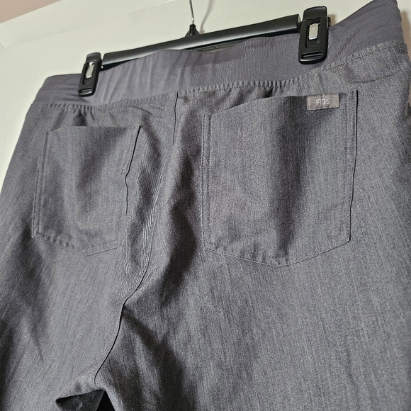 FIGS gray jogger scrub pants string tie Size L - Picture 6 of 8